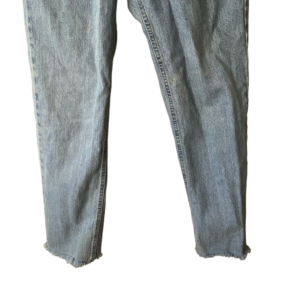 Abercrombie & Fitch Denim Super Skinny Jeans Sz 28x32 90s Light Wash Raw Hem - Picture 4 of 14